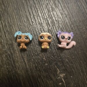 Hasbro Littlest Pet Shop Lot Of 3